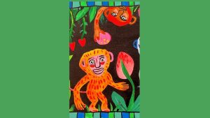 Forêt luxuriante : fresque collective en textiles