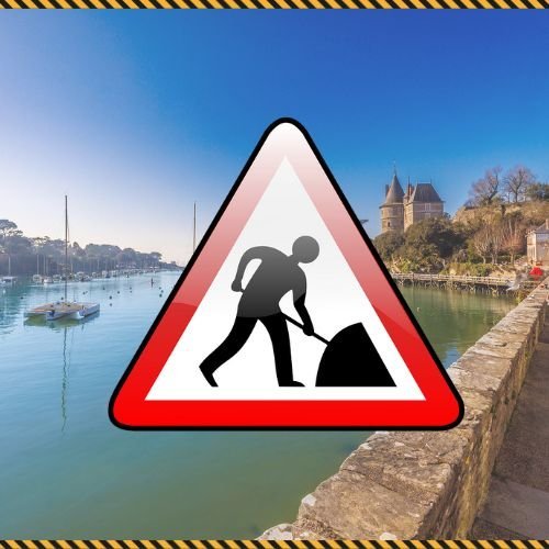 Travaux d'effacement des réseaux aériens rue du Général De Gaulle